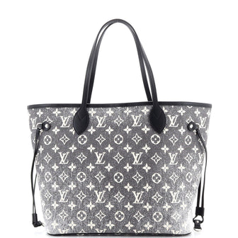 Louis Vuitton Neverfull NM Tote Monogram Jacquard Denim MM