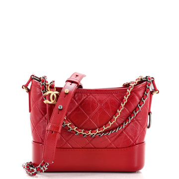 Chanel Gabrielle Hobo Quilted Aged Calfskin Small