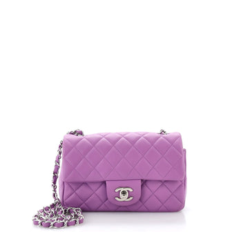 Chanel Classic Single Flap Bag Quilted Lambskin Mini