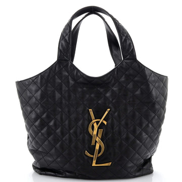 Saint Laurent Icare Shopping Tote Quilted Leather Maxi