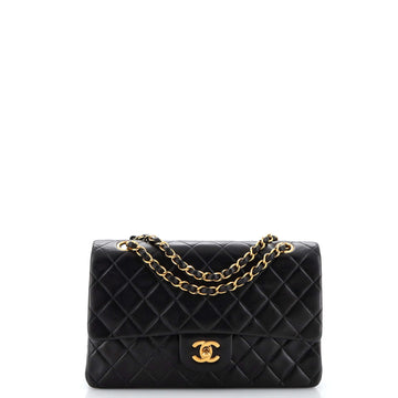 Chanel Vintage Classic Double Flap Bag Quilted Lambskin Medium