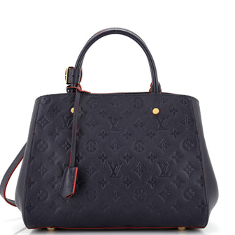 Louis Vuitton Montaigne Handbag Monogram Empreinte Leather MM