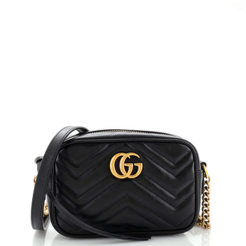 Gucci GG Marmont Shoulder Bag Matelasse Leather Mini
