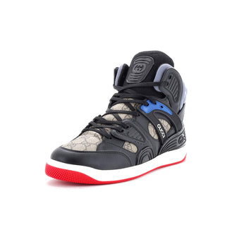 Gucci Men's Gucci Basket High-Top Sneakers GG Coated Canvas and Demetra