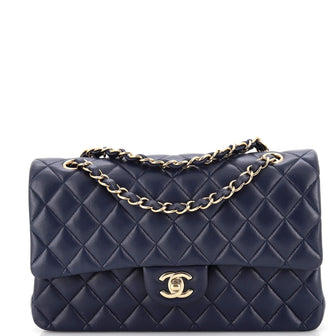 Chanel Classic Double Flap Bag Quilted Lambskin Medium