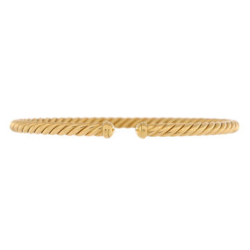 David Yurman Cable Spira Bracelet 18K Yellow Gold 4mm