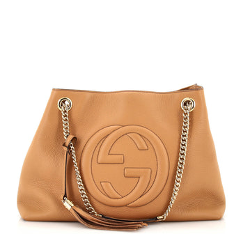 Gucci Soho Chain Strap Shoulder Bag (Outlet) Leather Medium