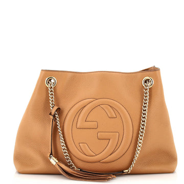 Gucci Soho Chain Strap Shoulder Bag (Outlet) Leather Medium