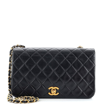 Chanel Vintage Full Flap Bag Quilted Lambskin Medium