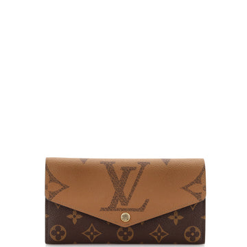 Louis Vuitton Sarah Wallet NM Reverse Monogram Giant and Monogram Canvas