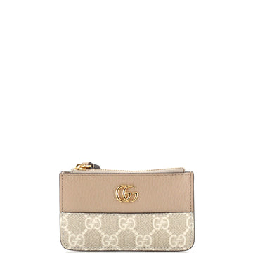 Gucci GG Marmont Keychain Card Case GG Coated Canvas and Leather