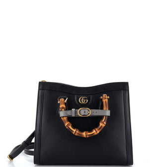 Gucci Diana NM Bamboo Handle Tote Leather Small