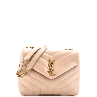 Saint Laurent Loulou Shoulder Bag Matelasse Chevron Leather Small