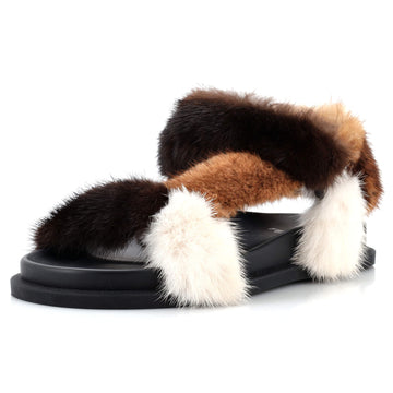 Fendi Women's Feel Velcro Sandals Mink