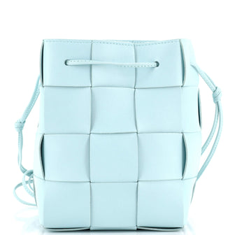 Bottega Veneta Cassette Bucket Bag Maxi Intrecciato Leather Small