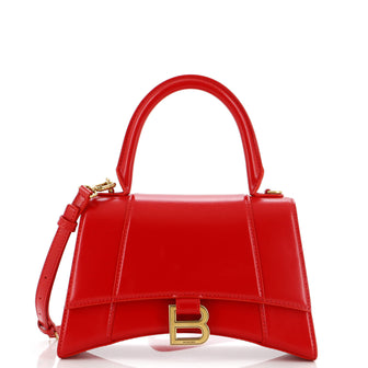 Balenciaga Hourglass Top Handle Bag Leather Small