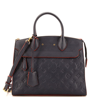 Louis Vuitton Pont Neuf Handbag Monogram Empreinte Leather MM