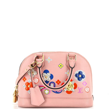 Louis Vuitton Alma Handbag Limited Edition Floral Patchwork Epi Leather BB