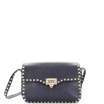 Valentino Garavani Rockstud Flip Lock Flap Bag Leather Large
