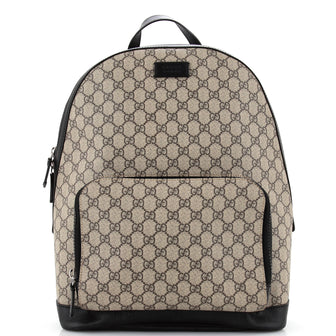Gucci Zip Pocket Backpack GG Coated Canvas Medium