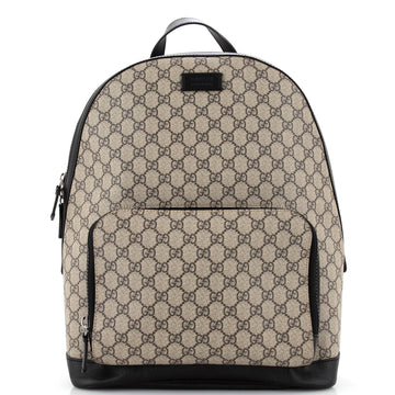 Gucci Zip Pocket Backpack GG Coated Canvas Medium