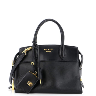 Prada Esplanade Tote Saffiano with City Calf Small