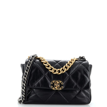 Chanel 19 Flap Bag Quilted Leather Large