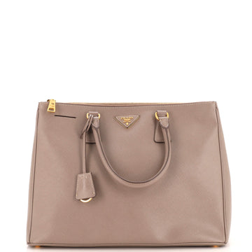 Prada Double Zip Lux Tote Saffiano Leather Large