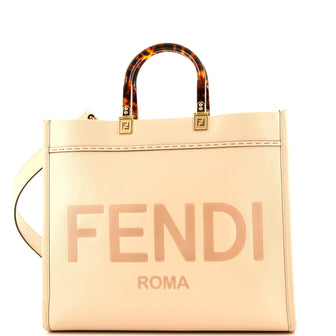 Fendi Sunshine Shopper Tote Leather Medium