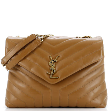 Saint Laurent Loulou Shoulder Bag Matelasse Chevron Leather Medium