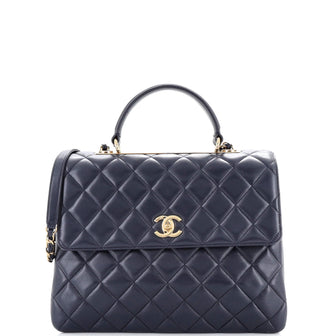 Chanel Trendy CC Top Handle Bag Quilted Lambskin Large