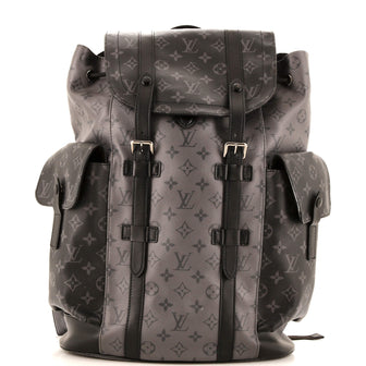 Louis Vuitton Christopher Backpack Reverse Monogram Eclipse Canvas MM