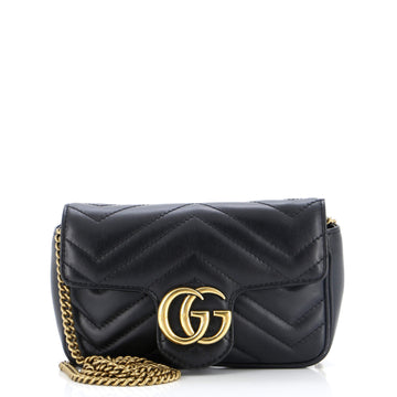 Gucci GG Marmont Flap Bag Matelasse Leather Super Mini