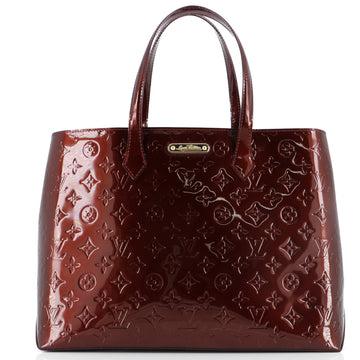Louis Vuitton Wilshire Handbag Monogram Vernis MM