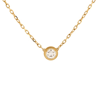 Cartier D'Amour Pendant Necklace 18K Yellow Gold with Diamond Large