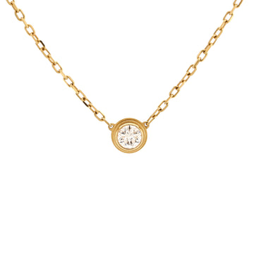 Cartier D'Amour Pendant Necklace 18K Yellow Gold with Diamond Large