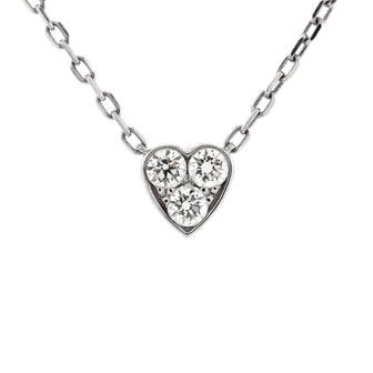 Cartier Etincelle de Cartier Heart Pendant Necklace 18K White Gold with Diamonds Mini