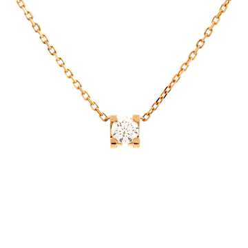 Cartier C de Cartier Necklace 18K Rose Gold and Diamond 0.10-0.19CT