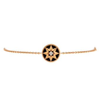 Christian Dior Rose des Vents Bracelet 18K Rose Gold with Diamond and Onyx