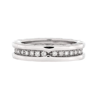 Bvlgari B.Zero1 One Band Ring 18K White Gold and Diamonds