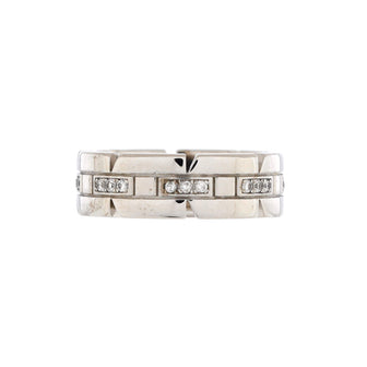 Cartier Tank Francaise Ring 18K White Gold with Diamonds