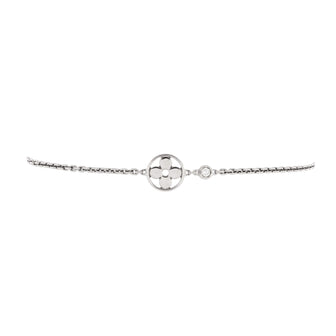 Louis Vuitton Idylle Blossom Monogram Flower Bracelet 18K White Gold with Diamond