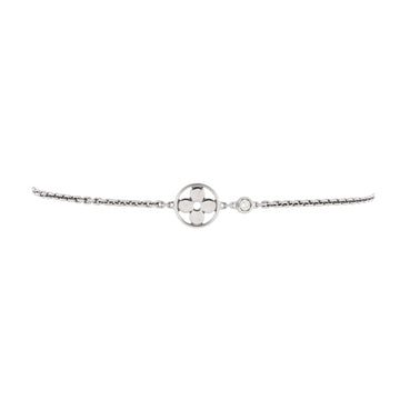 Louis Vuitton Idylle Blossom Monogram Flower Bracelet 18K White Gold with Diamond