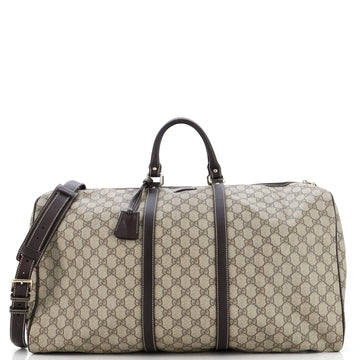 Gucci Carry On Convertible Duffle Bag GG Coated Canvas Medium