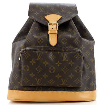 Louis Vuitton Vintage Montsouris Backpack Monogram Canvas GM