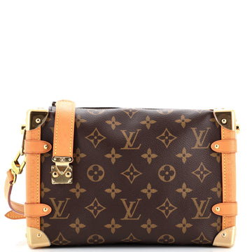 Louis Vuitton Side Trunk Handbag Monogram Canvas MM