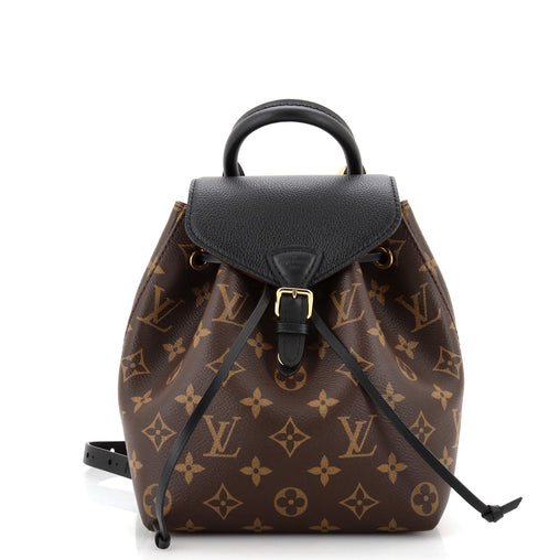 Louis Vuitton Montsouris NM Backpack Monogram Canvas with Leather BB Black 2798372