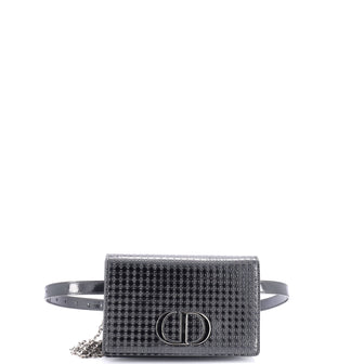 Christian Dior 30 Montaigne 2-in-1 Pouch Micro Cannage Metallic Calfskin