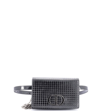 Christian Dior 30 Montaigne 2-in-1 Pouch Micro Cannage Metallic Calfskin