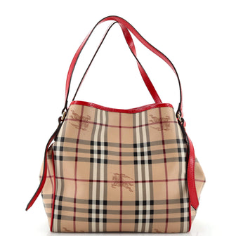 Burberry Canterbury Tote Haymarket Coated Canvas Medium